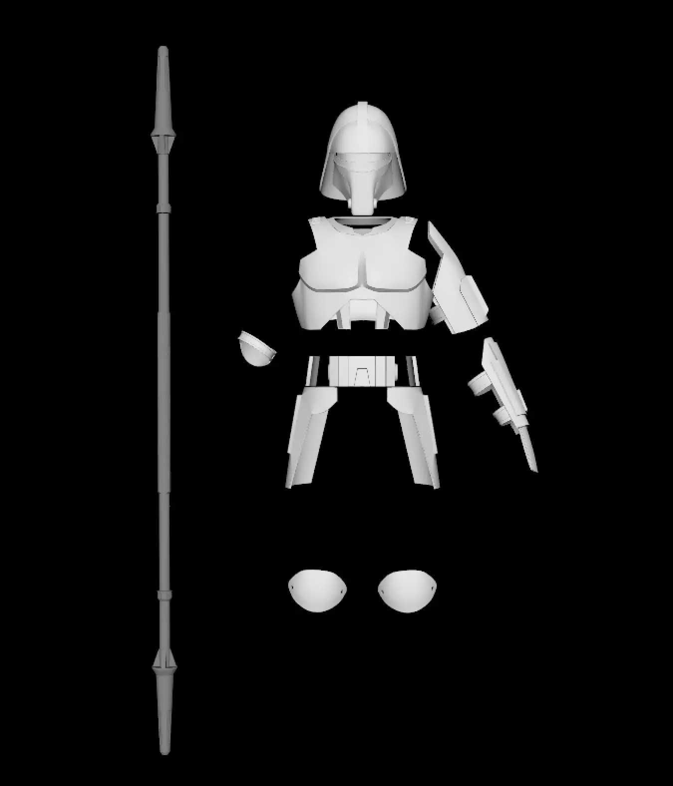 Imperial Riot Trooper 3D print model_0