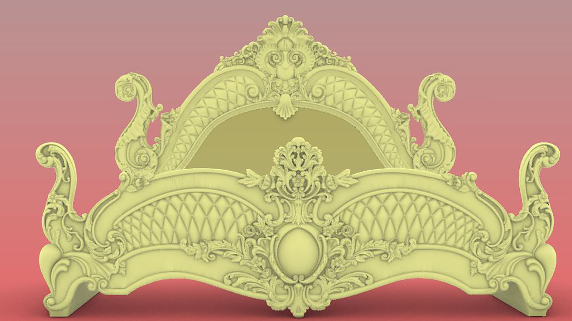 bed desgin 3d model file STL and rhino 3D model_3