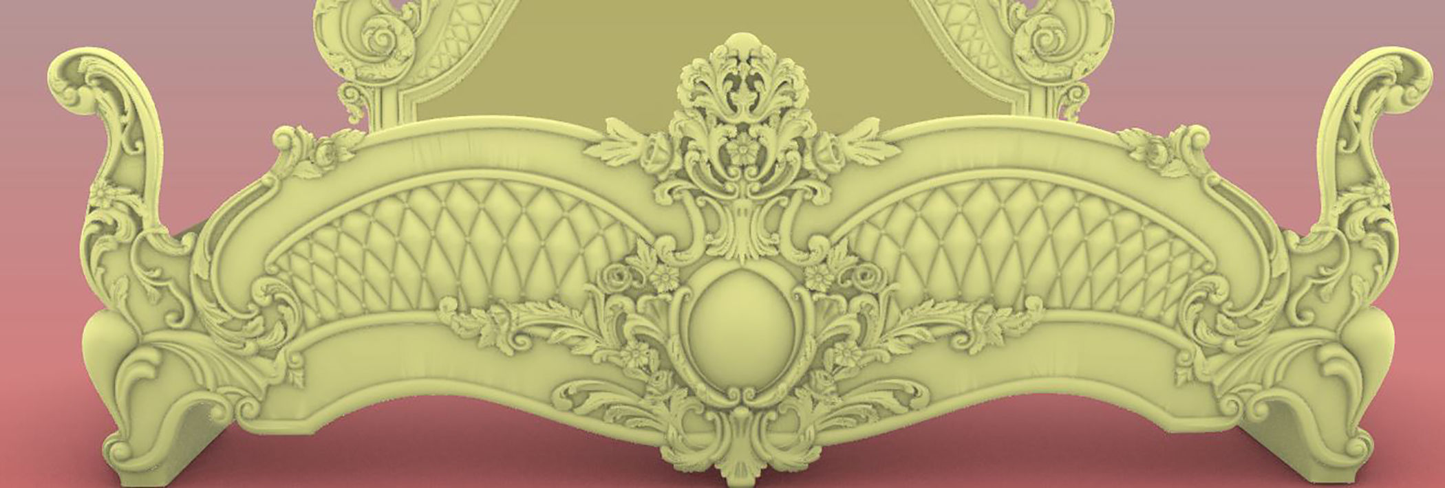 bed desgin 3d model file STL and rhino 3D model_4