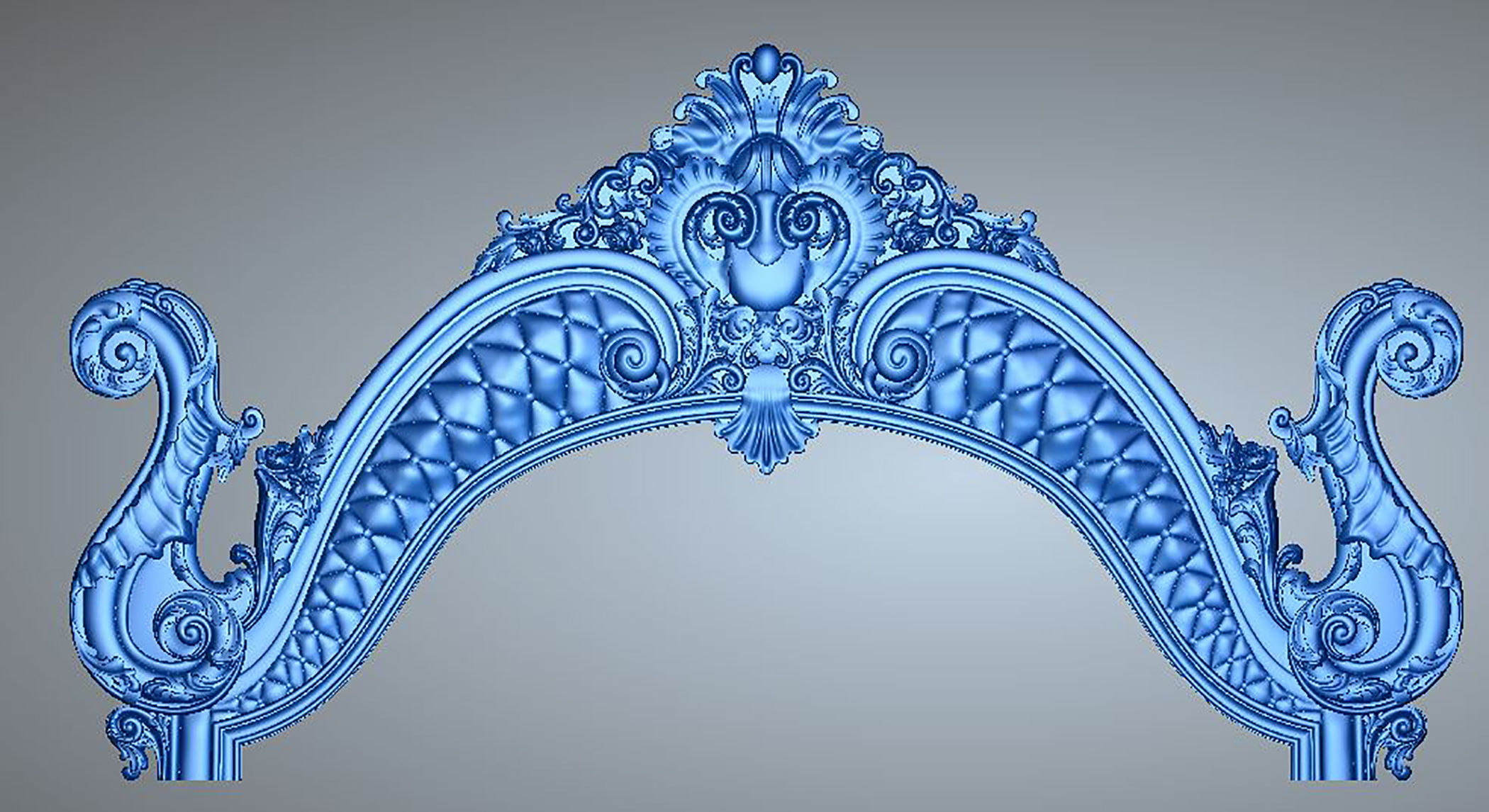 bed desgin 3d model file STL and rhino 3D model_7