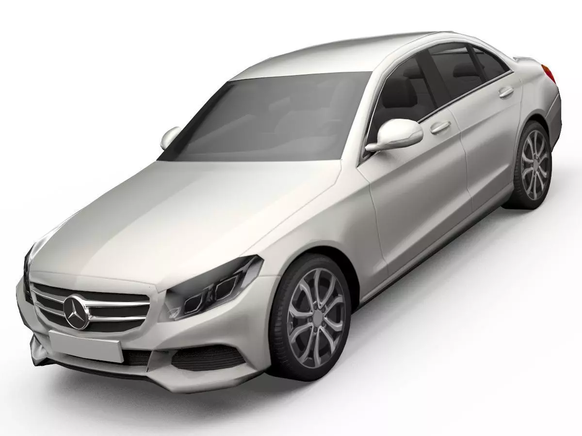 Mercedes-Benz C-Class Sedan 3D Model Low-poly 3D model_0