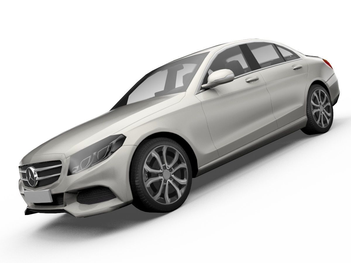 Mercedes-Benz C-Class Sedan 3D Model Low-poly 3D model_5