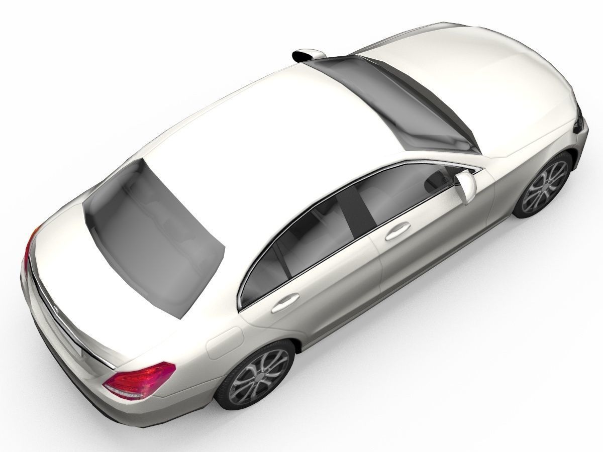 Mercedes-Benz C-Class Sedan 3D Model Low-poly 3D model_11