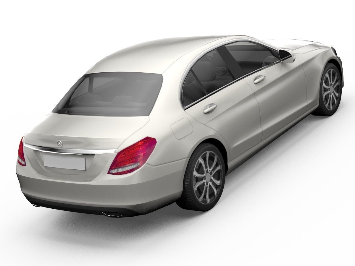 Mercedes-Benz C-Class Sedan 3D Model Low-poly 3D model_3