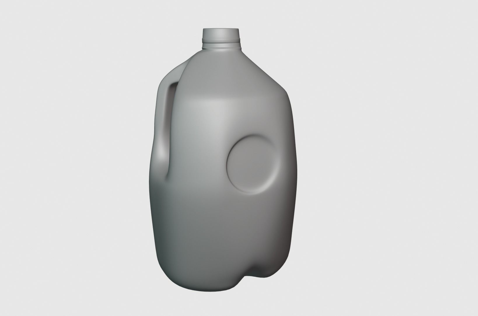 Milk Jug with Professionally Designed Label and Detailed Cap 3D model_6
