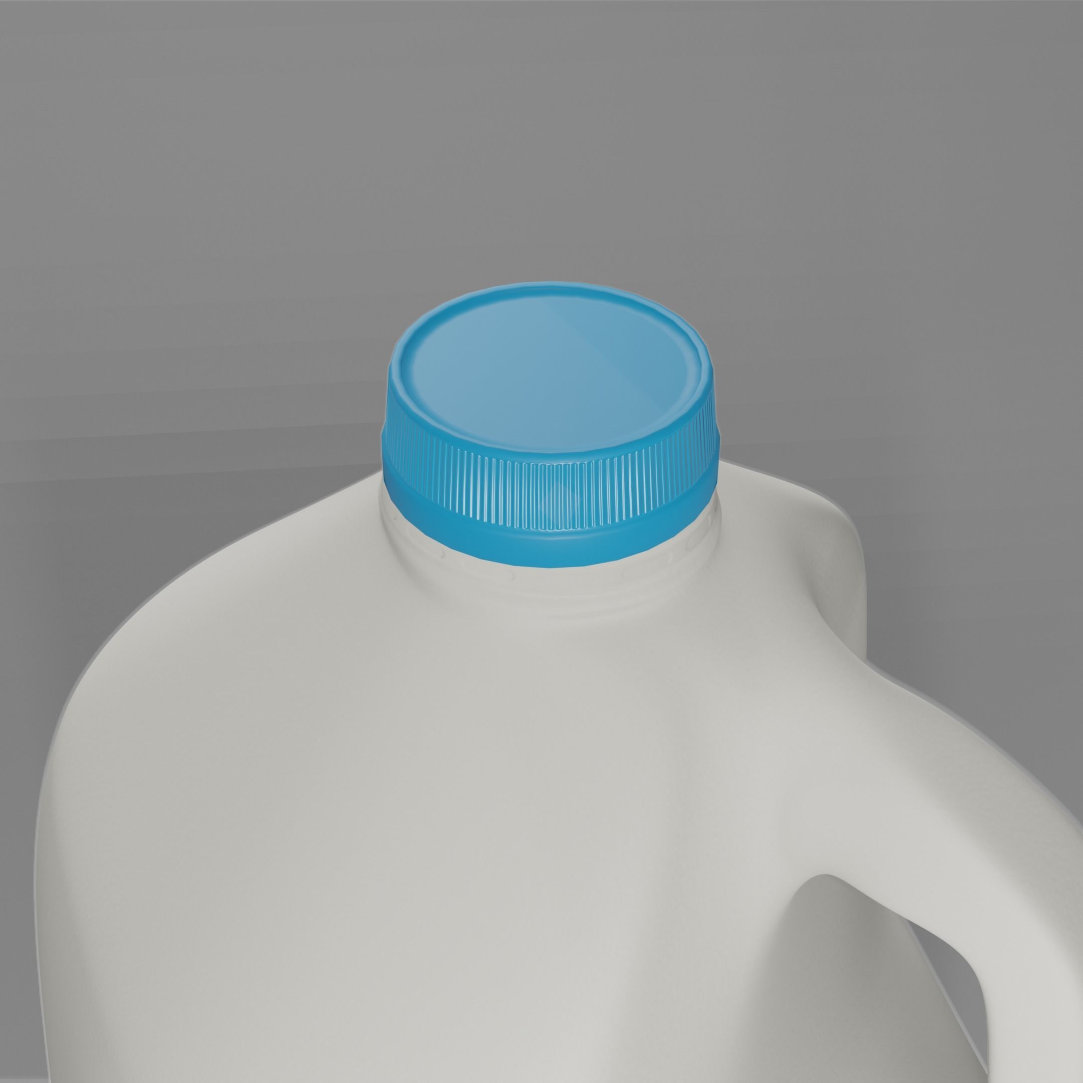 Milk Jug with Professionally Designed Label and Detailed Cap 3D model_2