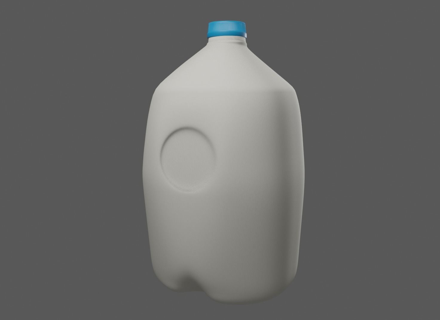 Milk Jug with Professionally Designed Label and Detailed Cap 3D model_8