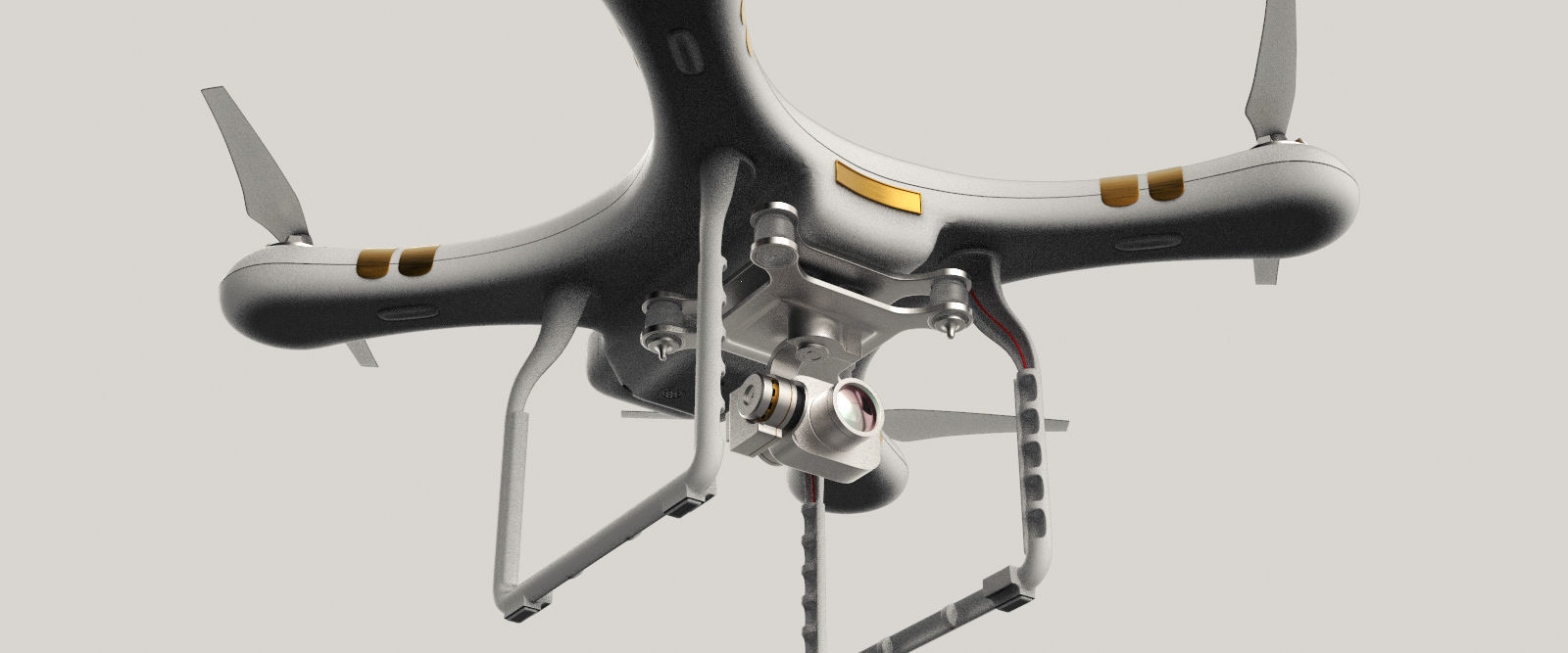 QuadroCopter High Detailed HIgh-Poly 3D model_1