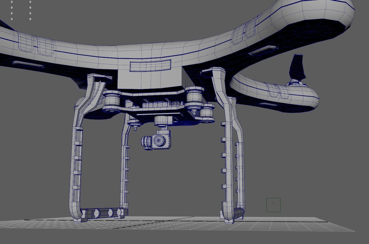 QuadroCopter High Detailed HIgh-Poly 3D model_14