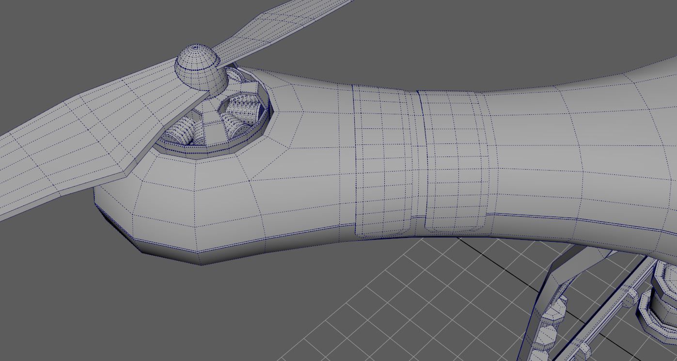 QuadroCopter High Detailed HIgh-Poly 3D model_15