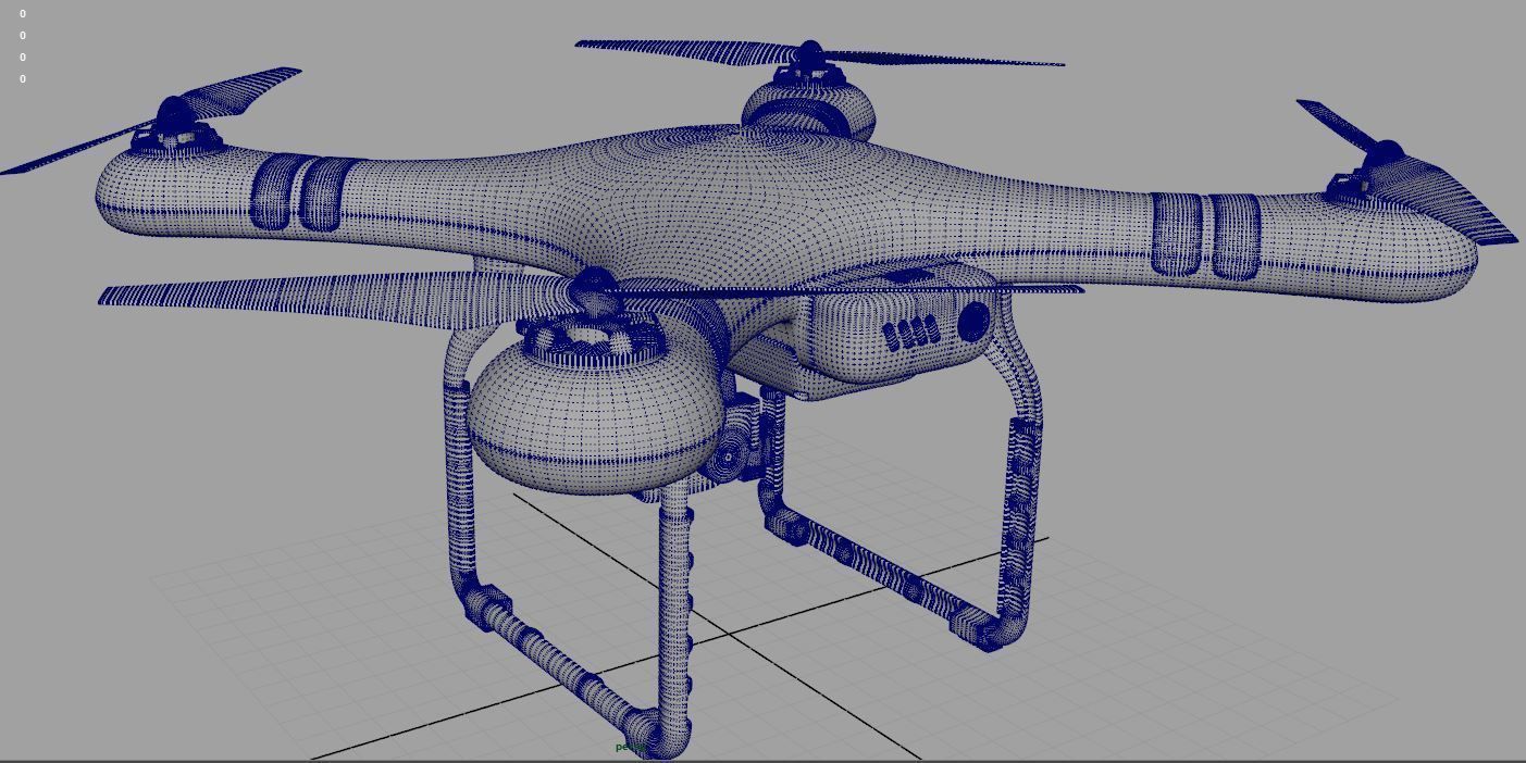 QuadroCopter High Detailed HIgh-Poly 3D model_12