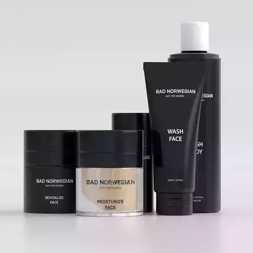 Bad Norwegian Skin Care Set 3D model