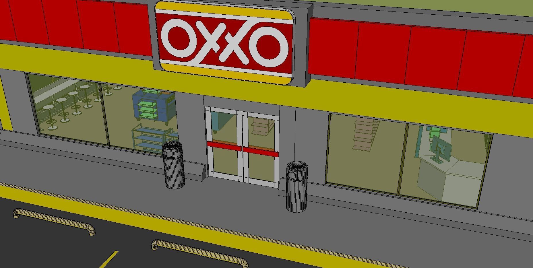 Oxxo - Convenience Store 3D model_29