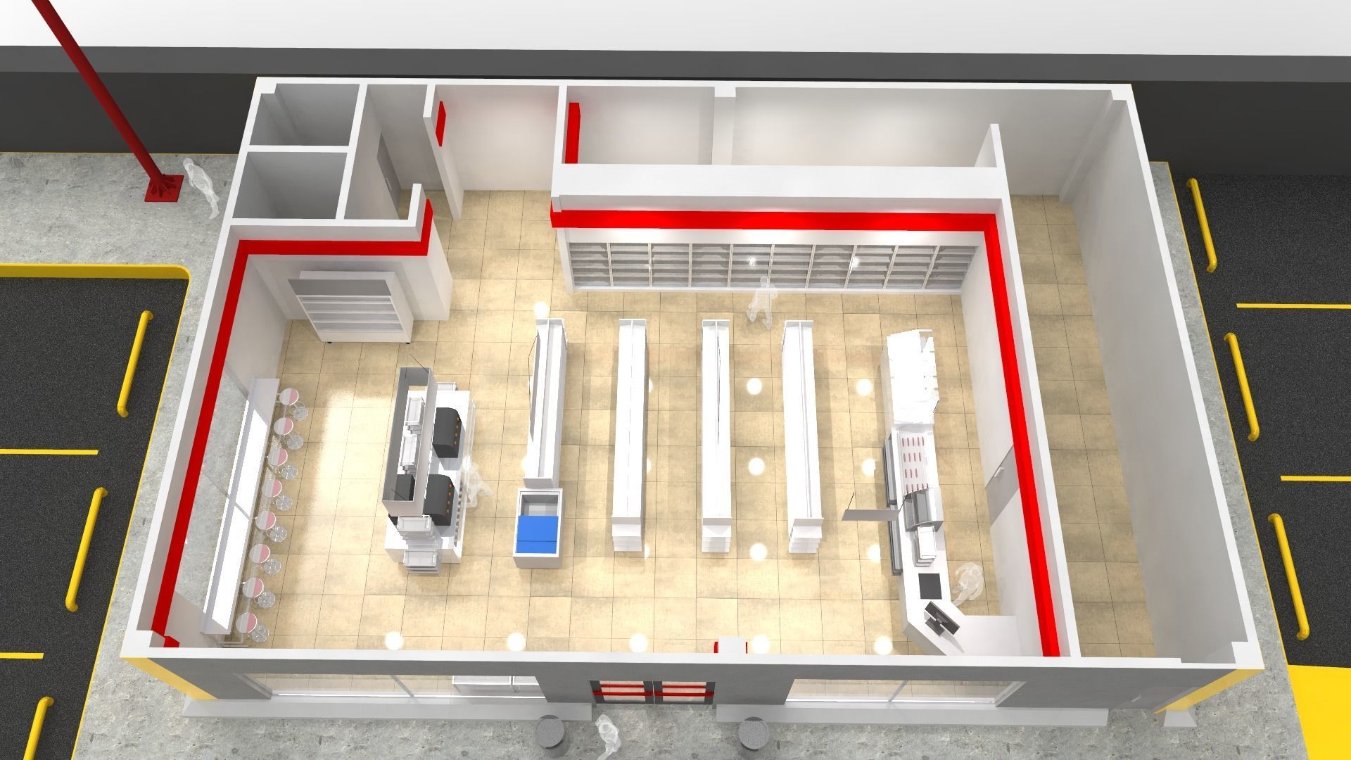 Oxxo - Convenience Store 3D model_22