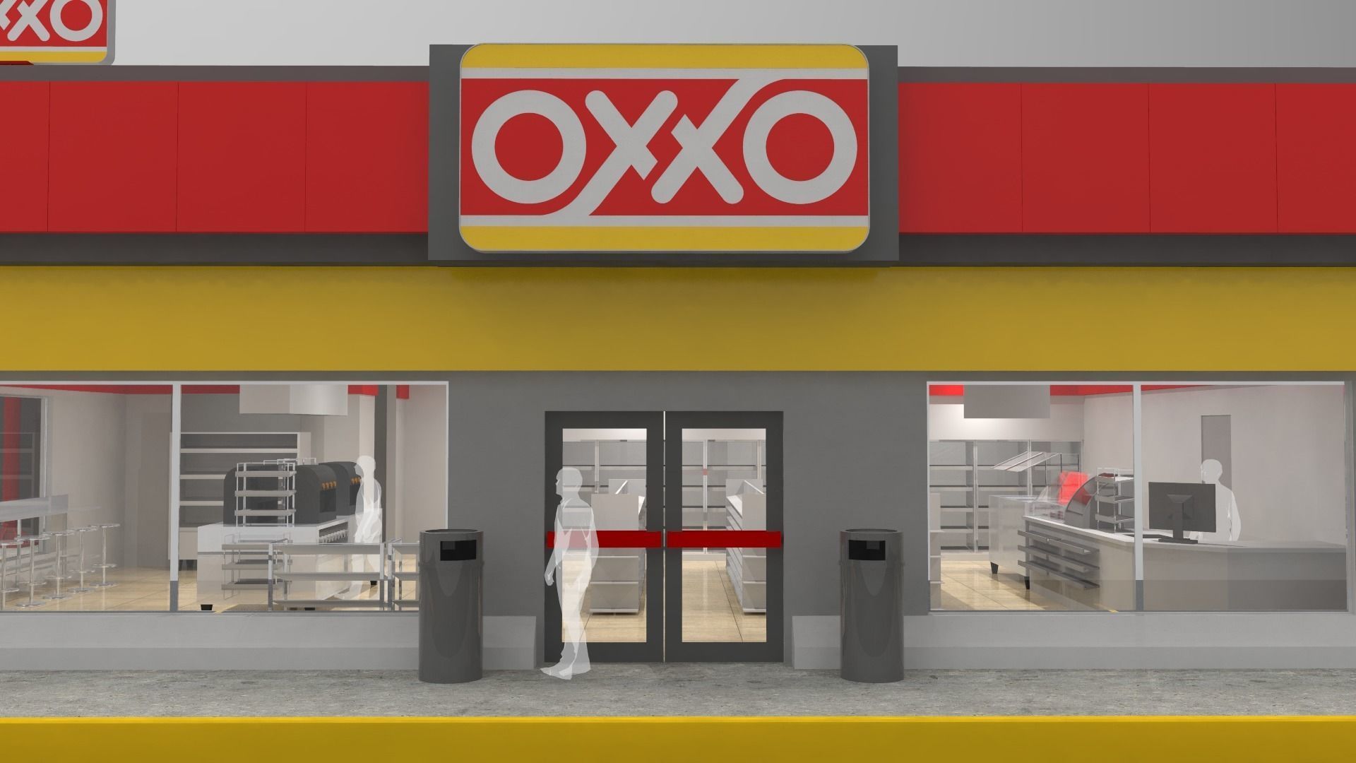 Oxxo - Convenience Store 3D model_9