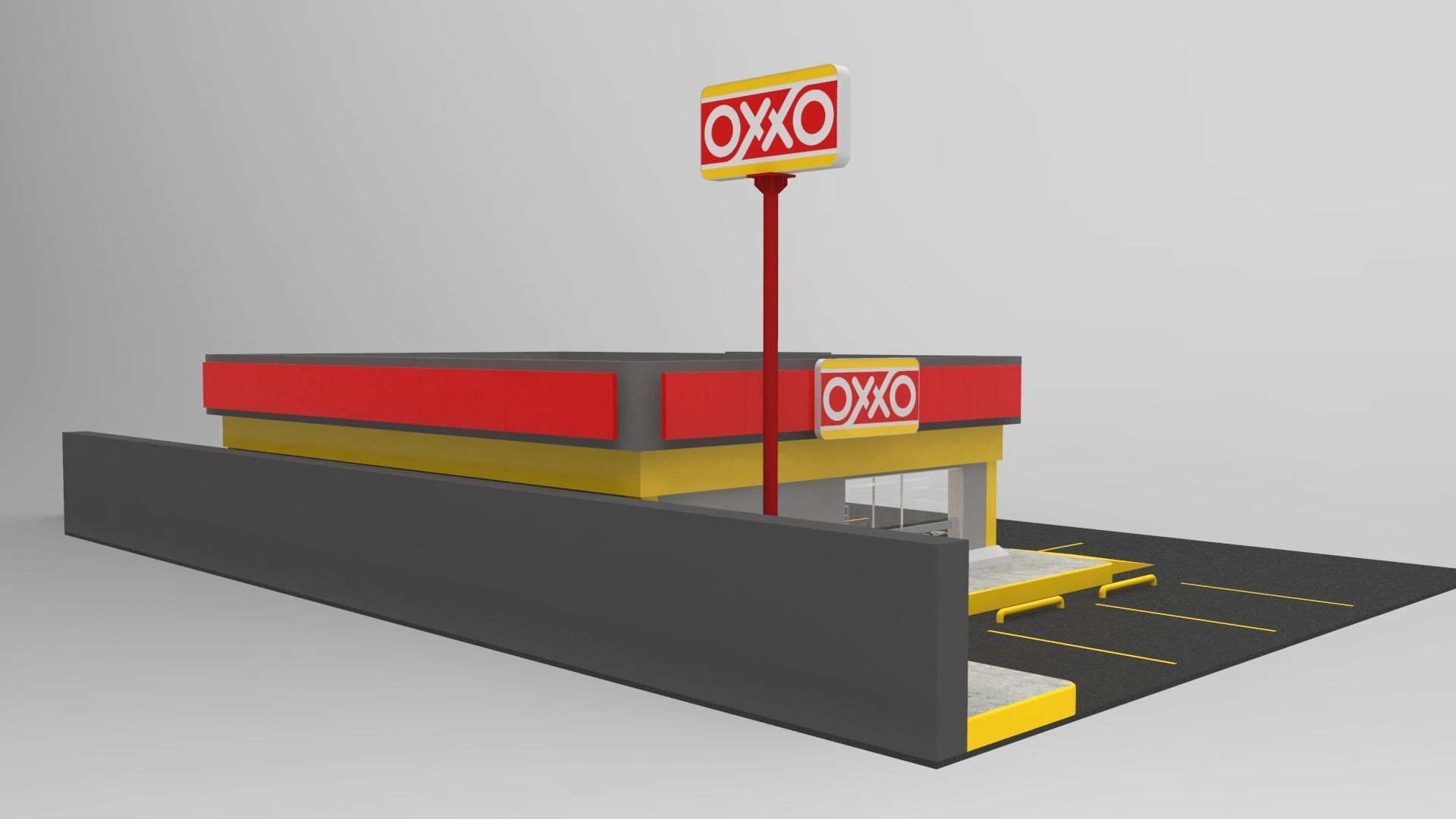 Oxxo - Convenience Store 3D model_5
