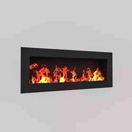 Fireplace 02 Low-poly 3D model