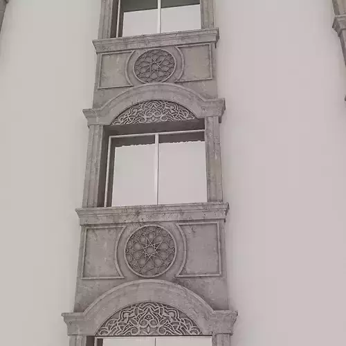 Window Frame 02 Low-poly 3D model