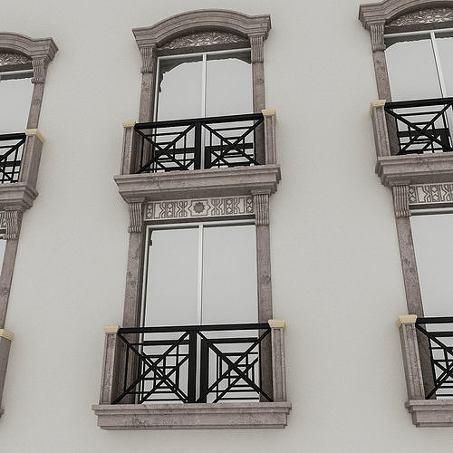 Window Frame 04 Low-poly 3D model