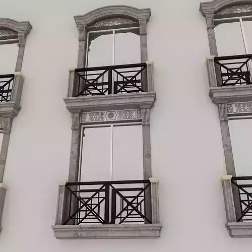 Window Frame 04 Low-poly 3D model