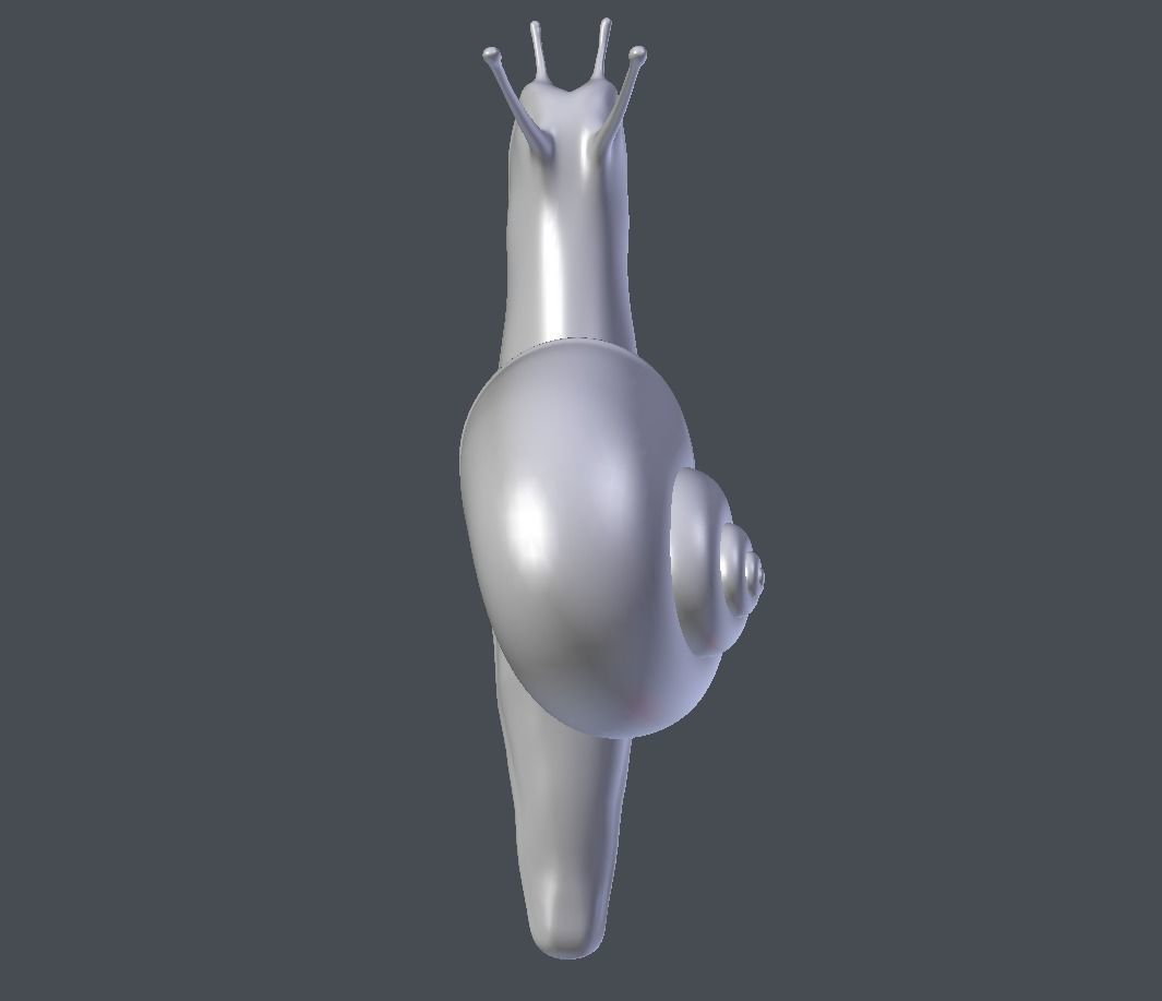 Snail Low-poly 3D model_5