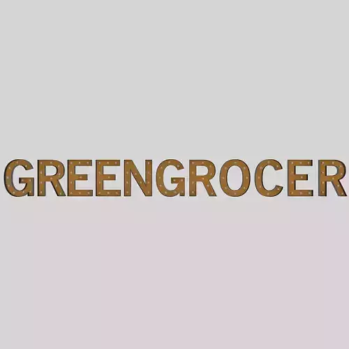 Green Gracor Sign With Bulb
