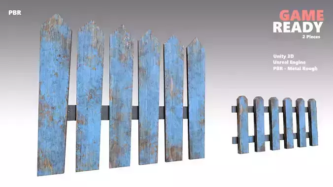 Wooden Fences PBR - Modular - Version 5 -