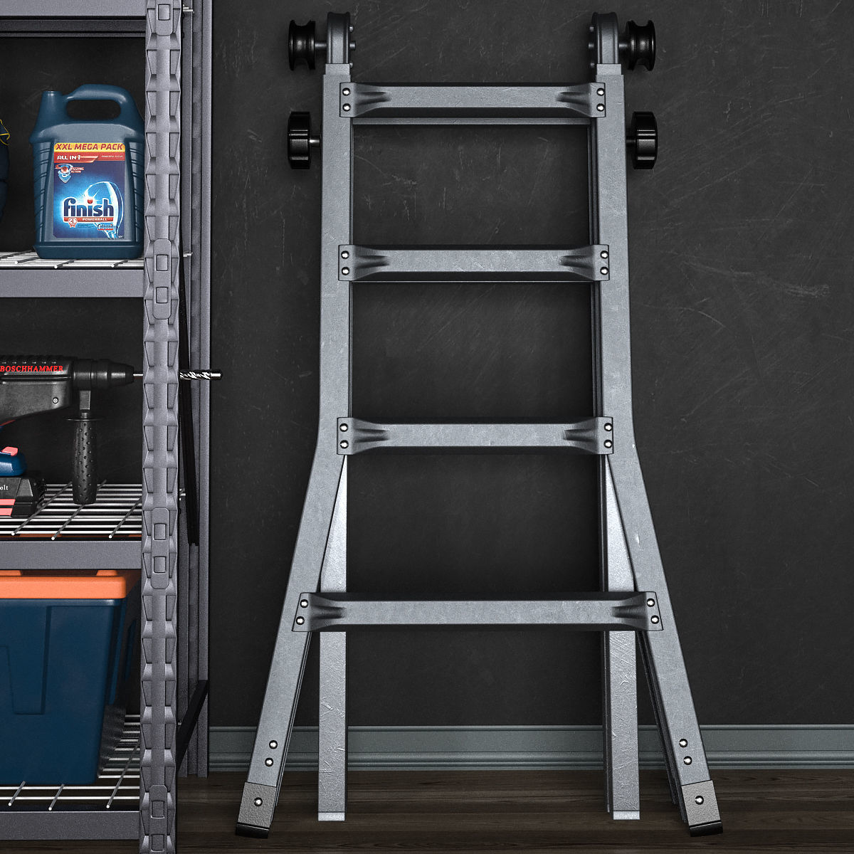 garage tools set 14 Low-poly 3D model_4