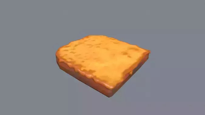 Grilled Cheese Low-poly 3D model