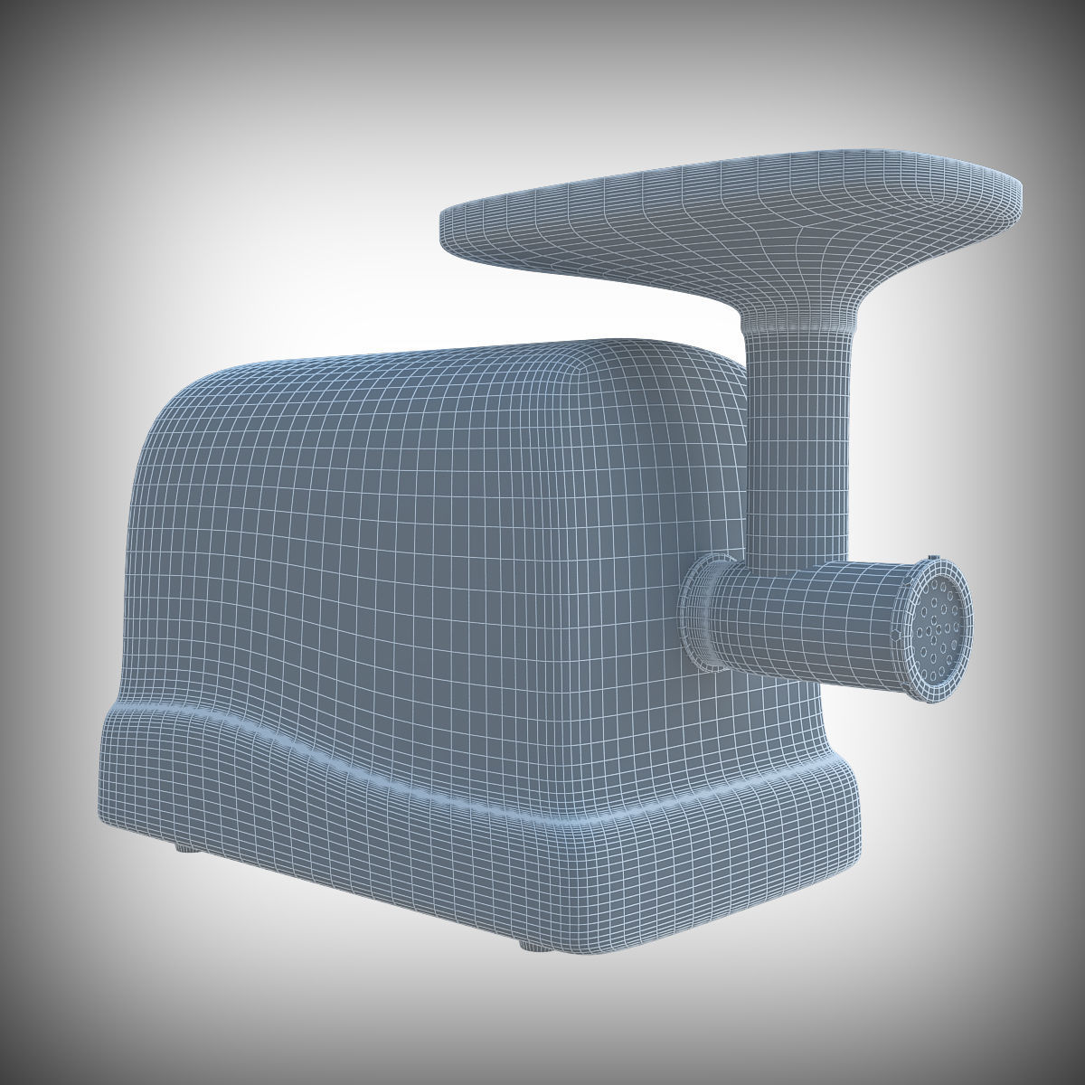 Mincing Machine Low-poly 3D model_3