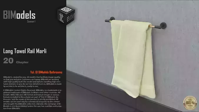 0120 Long Towel Rail Marli