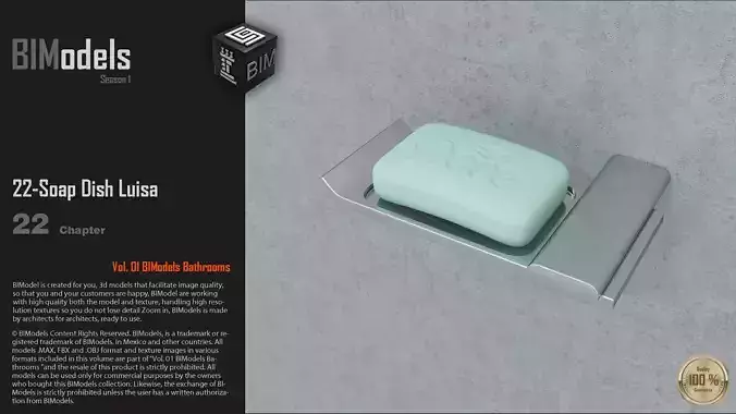 0122 Soap Dish Luisa 3D model