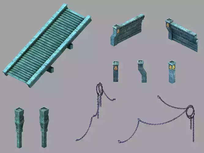 Game Underground Palace - Ground Palace Fence 01