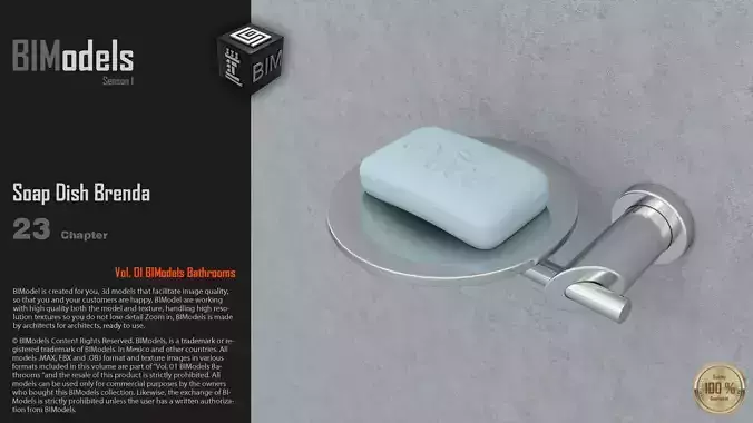 0123 Soap Dish Brenda 3D model