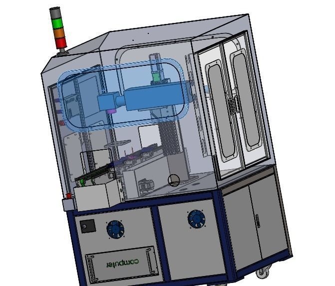Laser printer and labeling machine  3D model_15