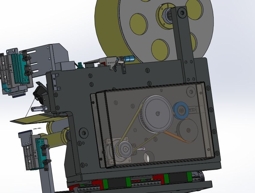 Laser printer and labeling machine  3D model_10