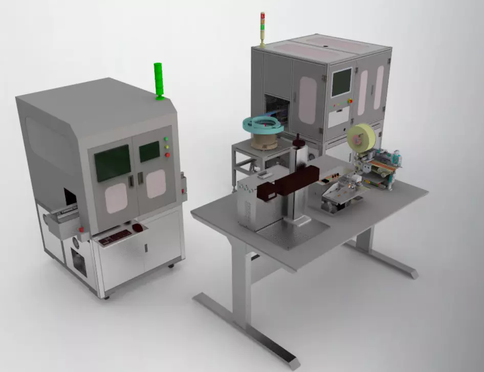 Laser printer and labeling machine  3D model_0