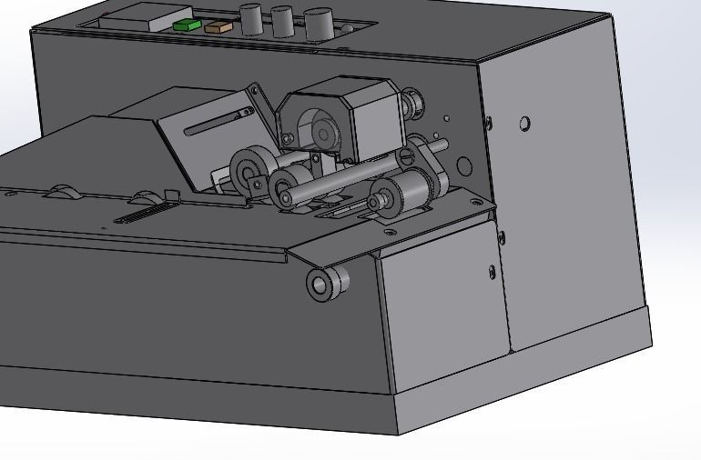Laser printer and labeling machine  3D model_17