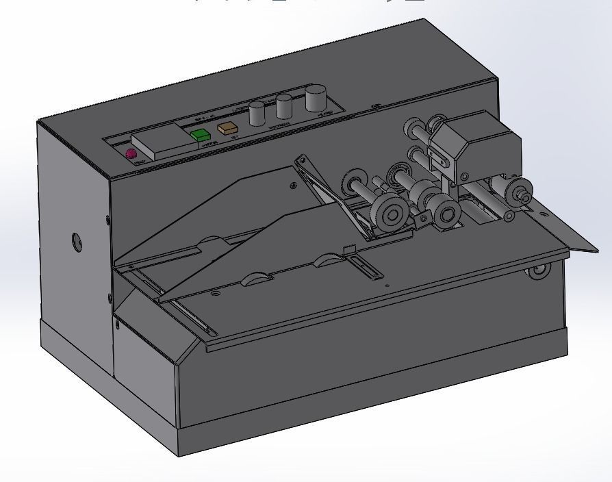 Laser printer and labeling machine  3D model_16