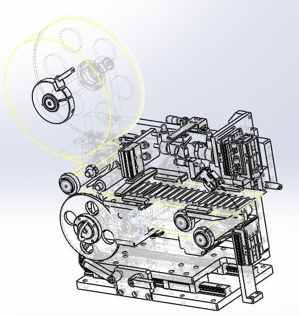 Laser printer and labeling machine  3D model_12