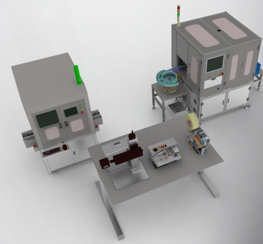 Laser printer and labeling machine  3D model_6
