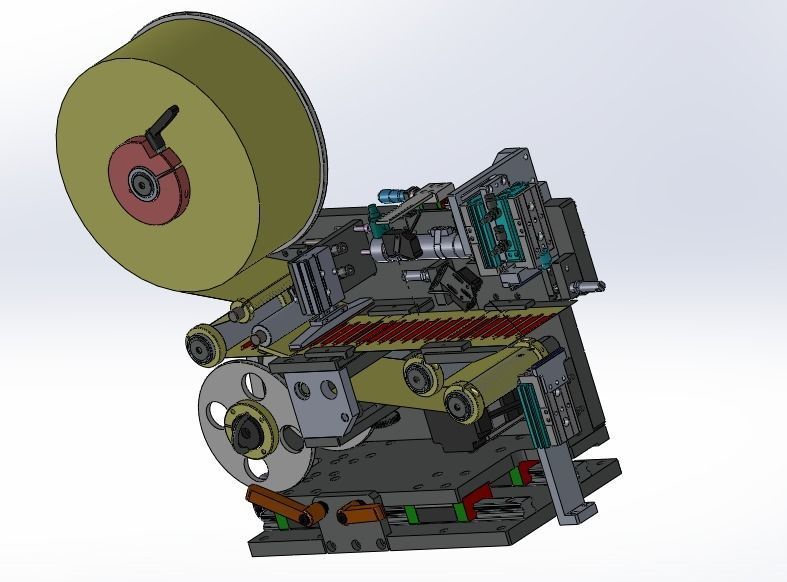 Laser printer and labeling machine  3D model_9