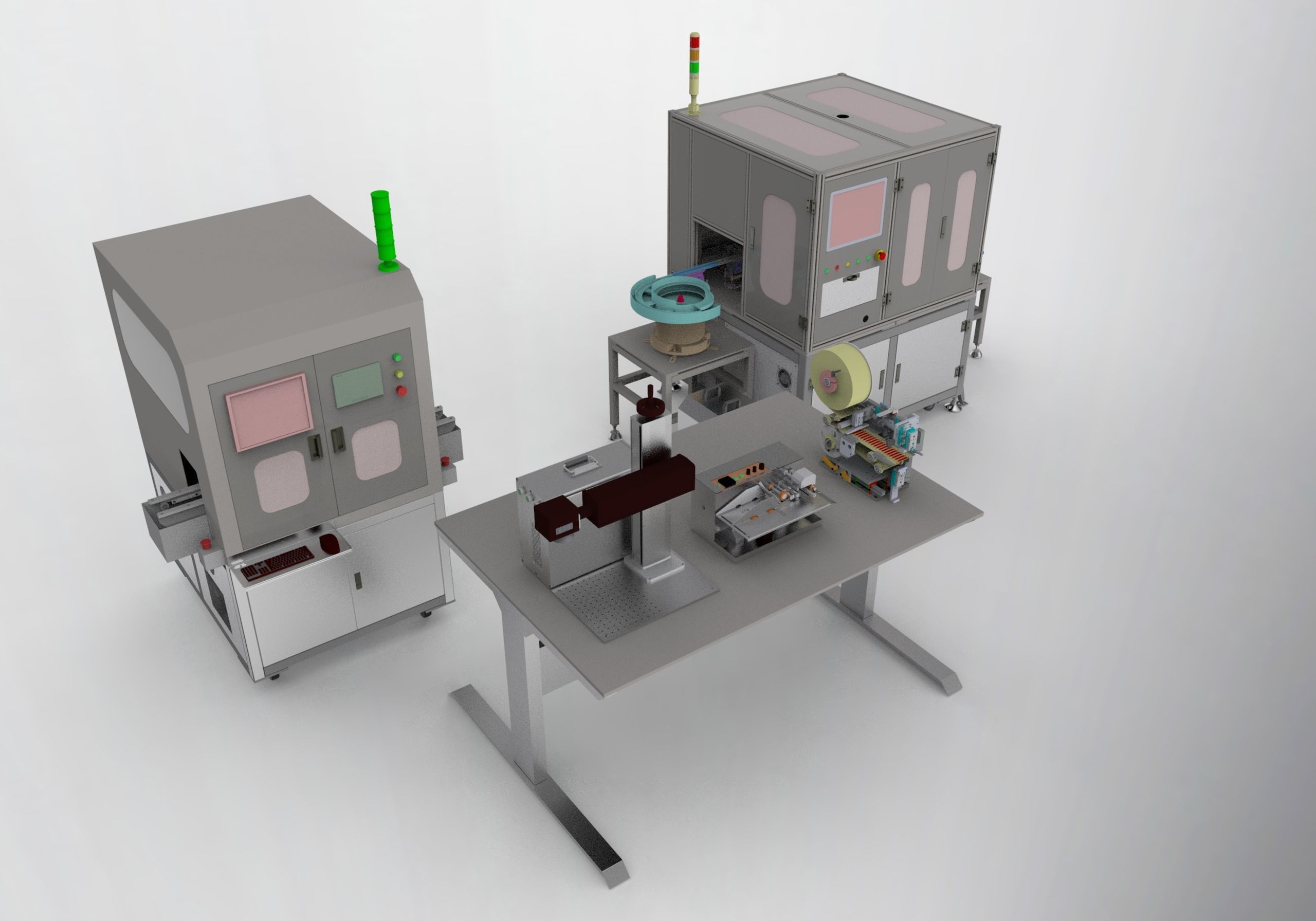 Laser printer and labeling machine  3D model_8