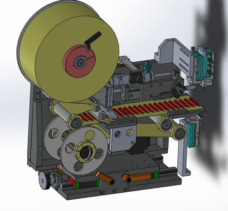 Laser printer and labeling machine  3D model_7