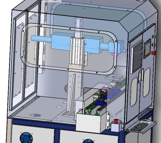Laser printer and labeling machine  3D model_14