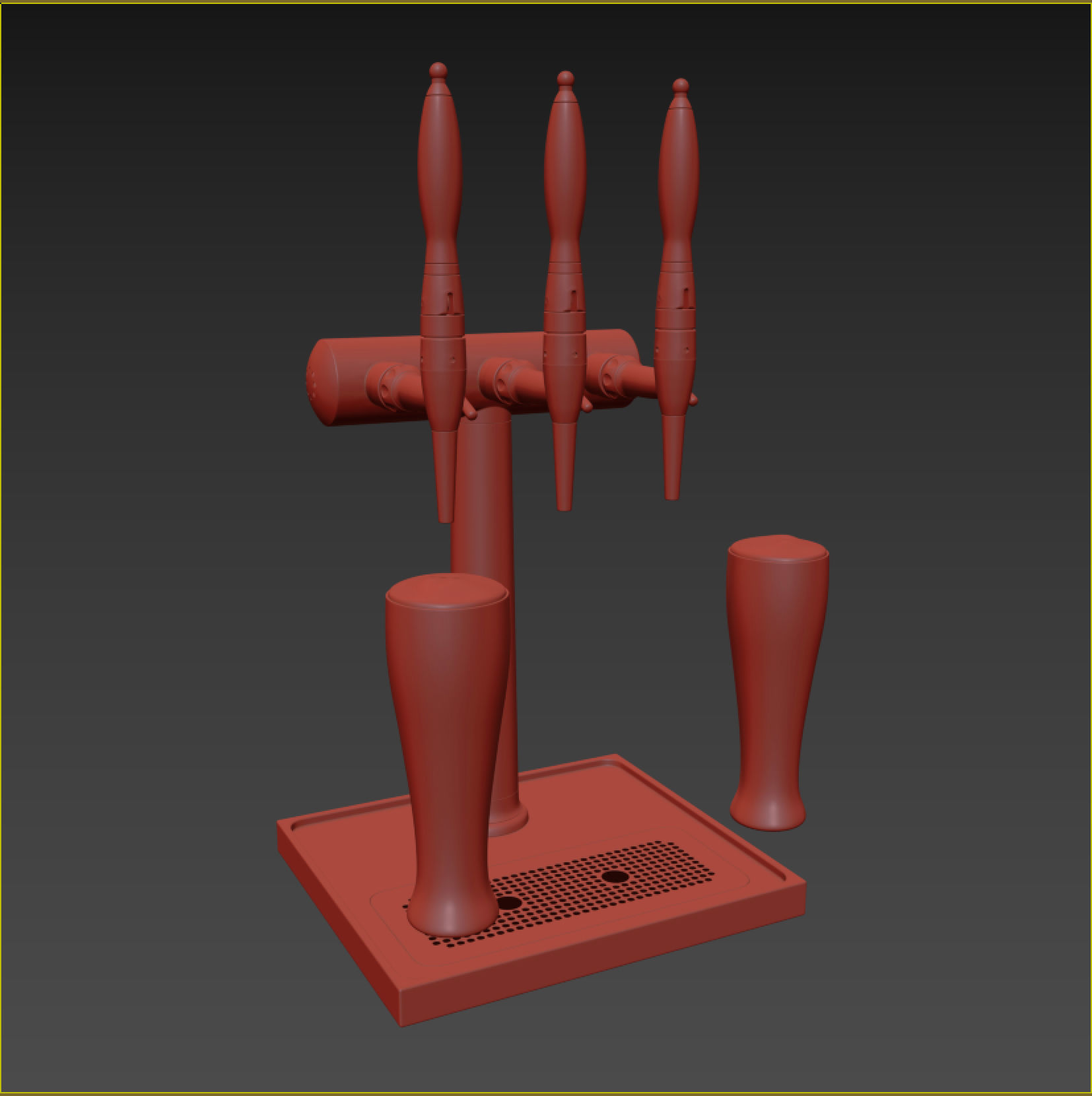 Beer Tower 3D model_12