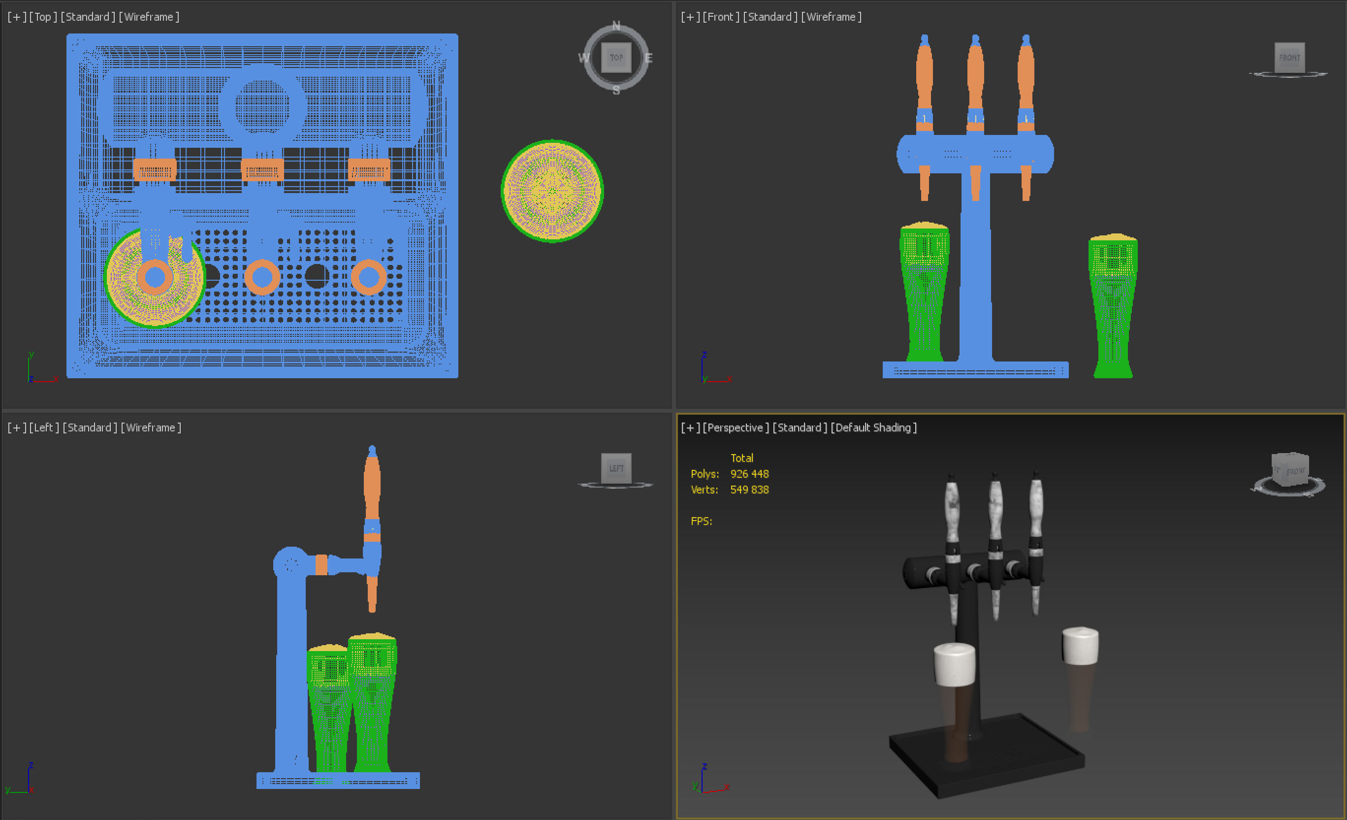 Beer Tower 3D model_10