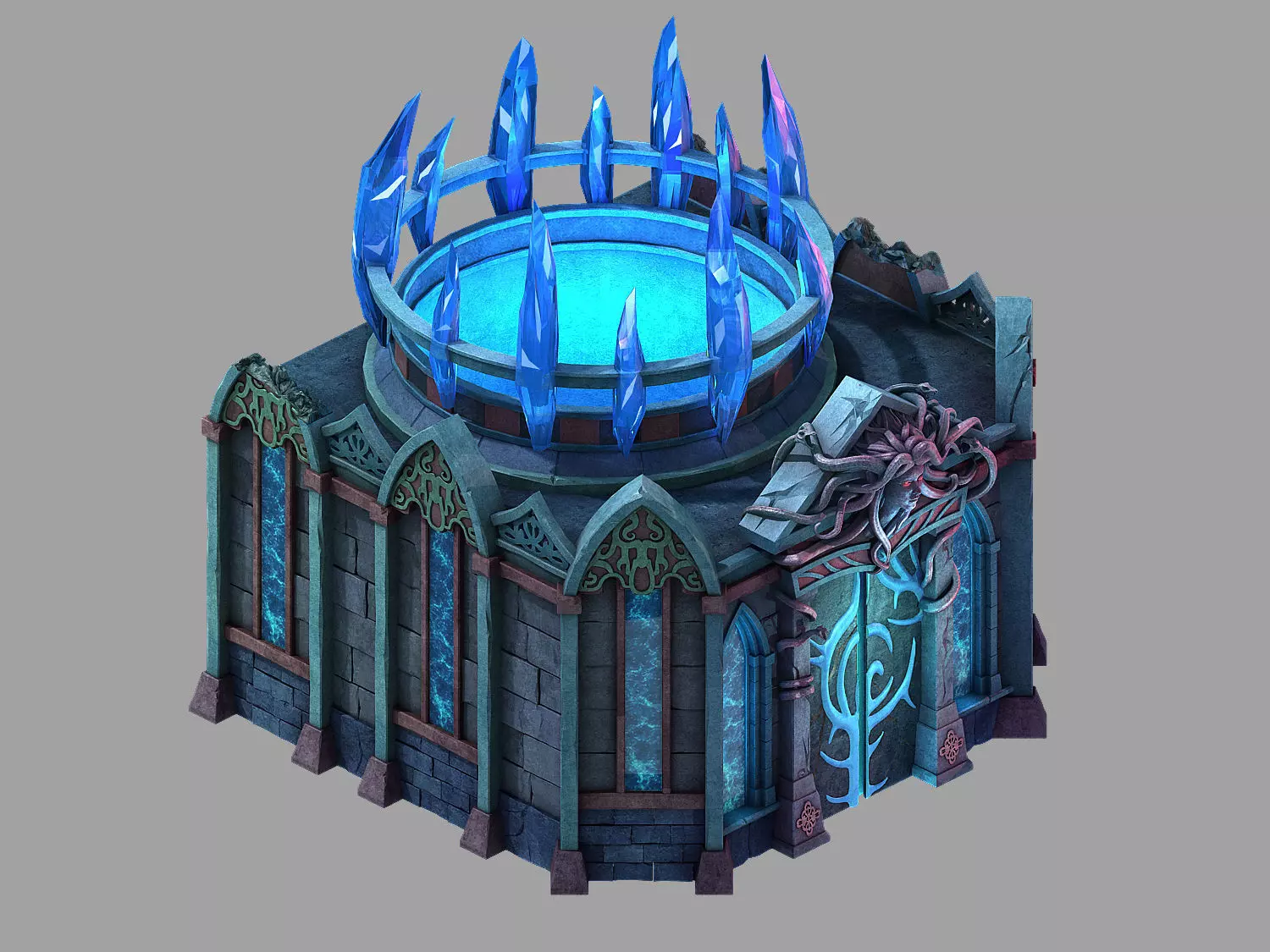 Game Palace - Temple of the Earth 02 3D model_0