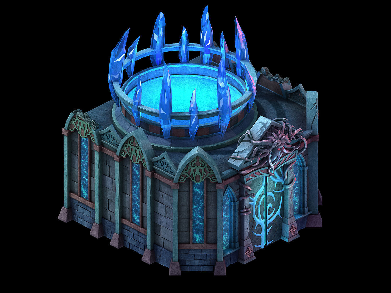 Game Palace - Temple of the Earth 02 3D model_1