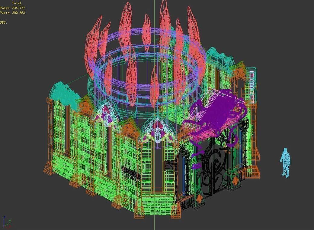 Game Palace - Temple of the Earth 02 3D model_5